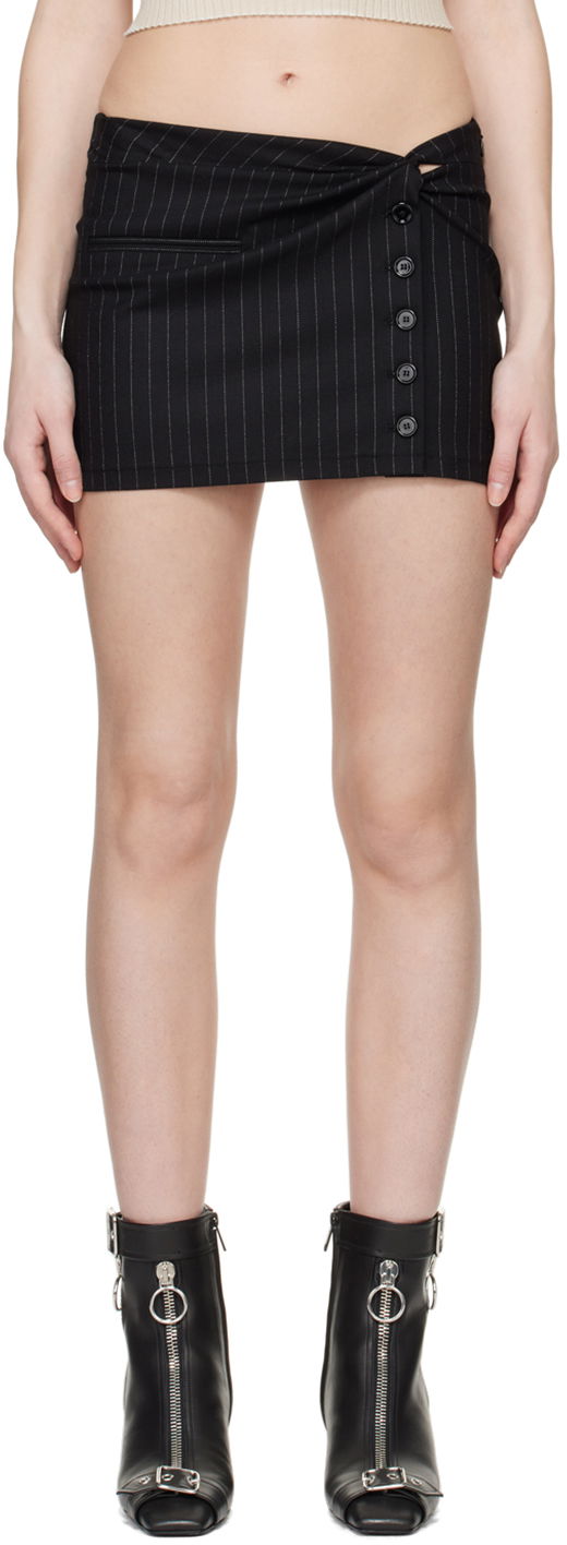 Kjol Courrèges Twist Snaps Miniskirt Svart | 124CJU140WO0092
