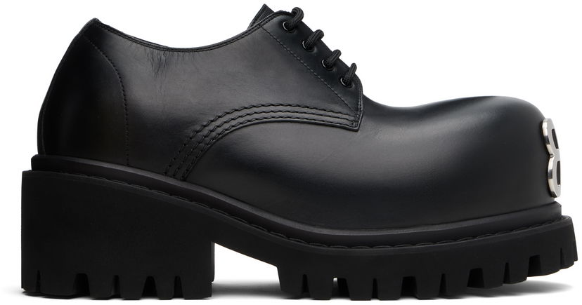 Kläder Balenciaga Balenciaga Stomper Derbys Svart | 807326WCDA0