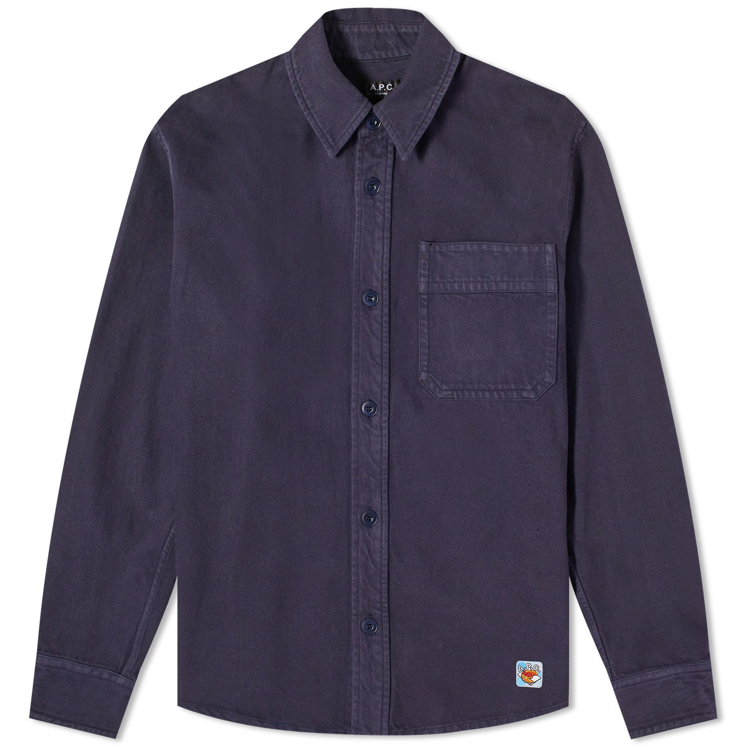 Skjorta A.P.C. END. x Men's 'Coffee Club' Basile Overshirt Mörkblå | COFCN-H02875-IAK, 0