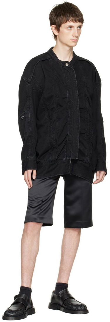 Jacka We11done We11done Bomber Denim Jacket Svart | WD-DJ3-21-331-U-BK, 3