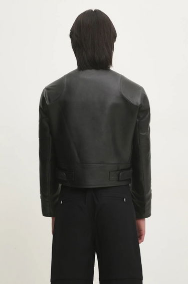 Jacka VETEMENTS VETEMENTS Racing Logo Leather Jacket Svart | UA66JA210B, 2