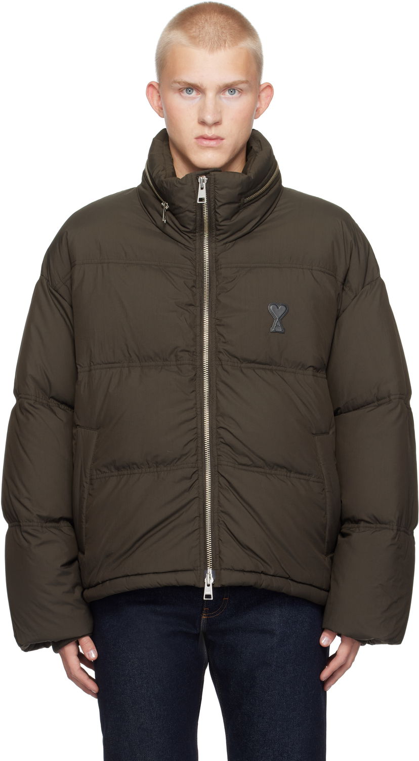 Pufferjacka AMI Down Jacket Brun | HJK403.PA0009