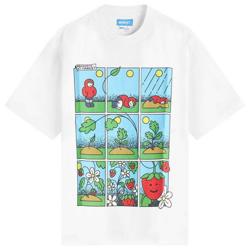 T-shirt MARKET Abundance Comic Graphic Tee Vit | 399002183-WHT