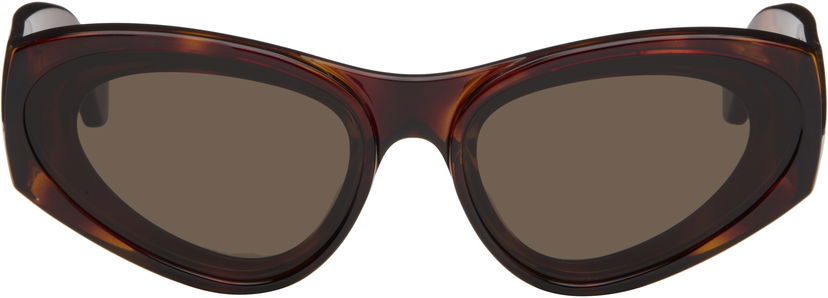Solglasögon Loewe Paula's Ibiza Goggle Cat-Eye Sunglasses Brun | LW40171UM6252E 840126861471