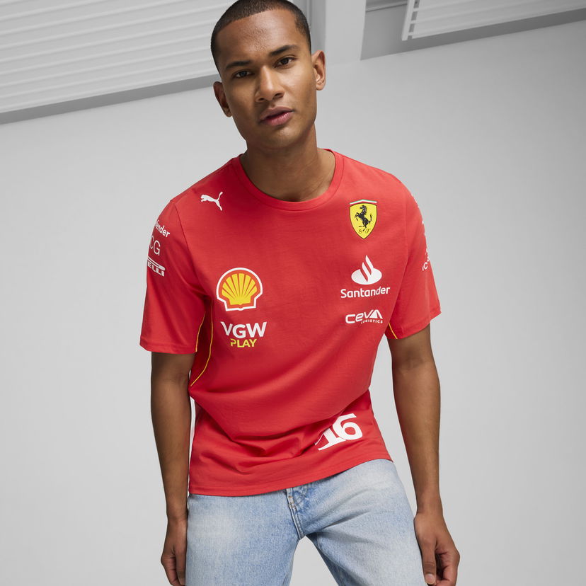 T-shirt Puma Scuderia Ferrari Leclerc T-Shirt Röd | 763605_01