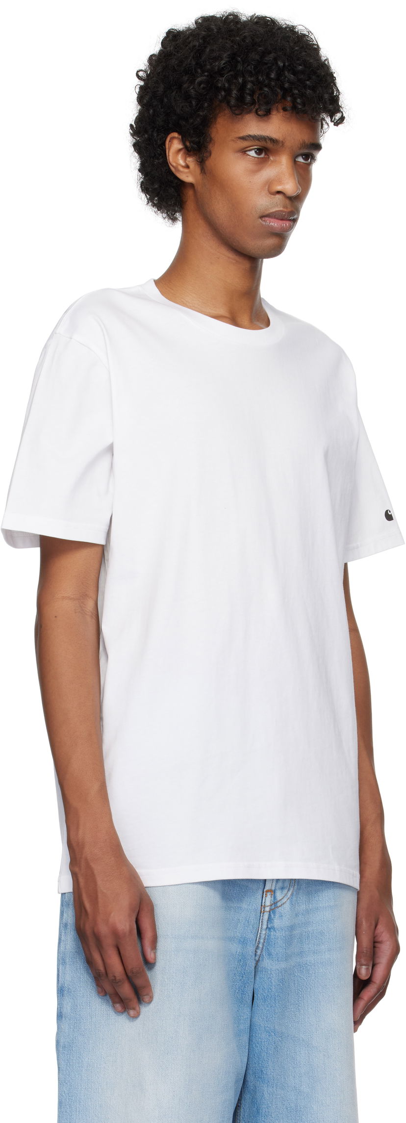 T-shirt Carhartt WIP Short Sleeve Base T-Shirt Vit | I026264_00K_XX