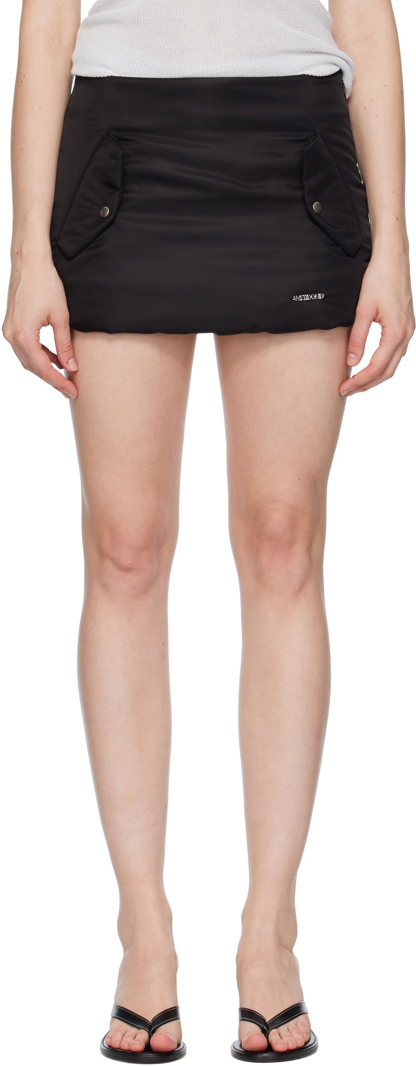 Kjol We11done We11done Padded Miniskirt Svart | WD-SK2-25-260-W-BK