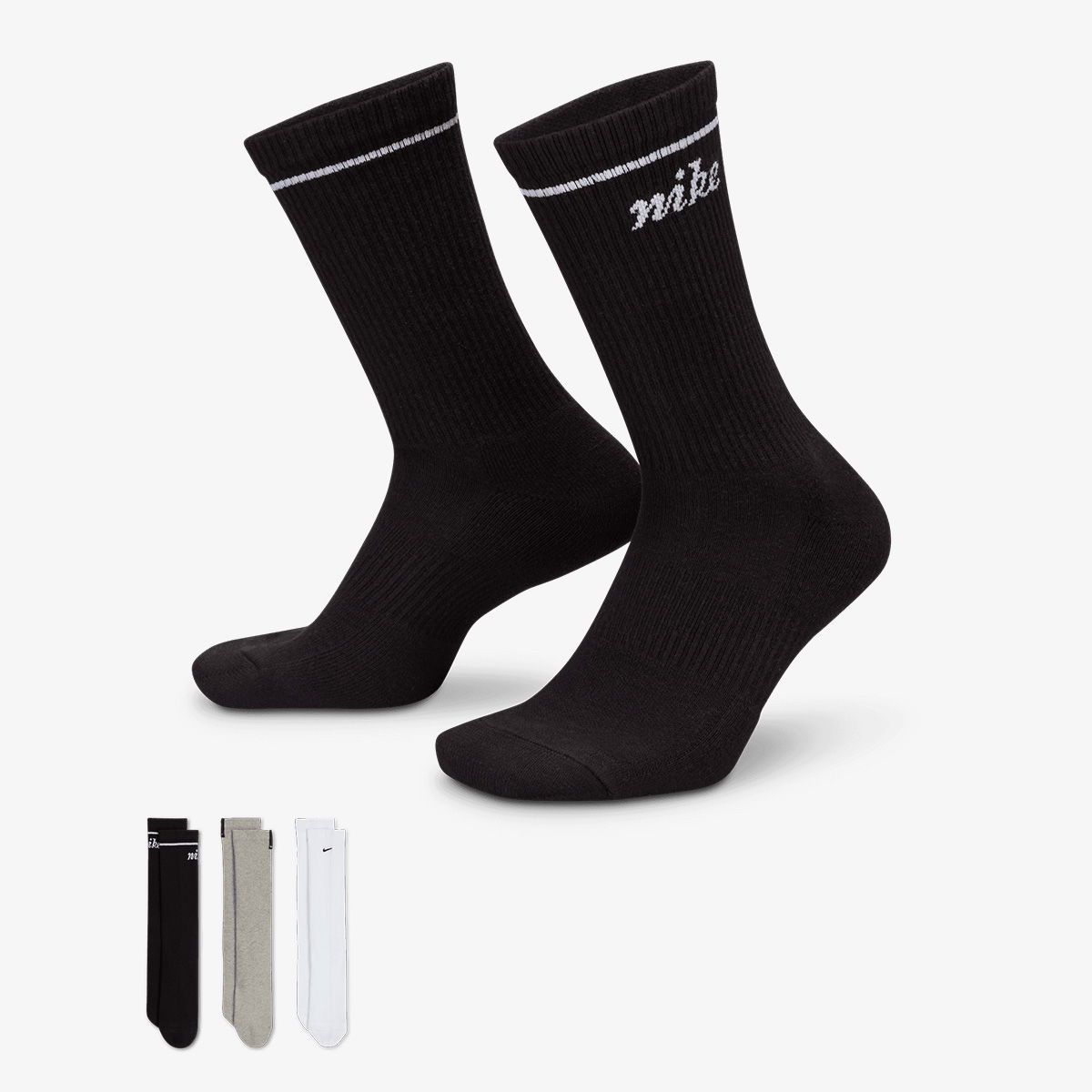 Strumpor Nike U NK ED PL CSH CRW 3P 144 WGFX Flerfärgad | HV6864-900, 1