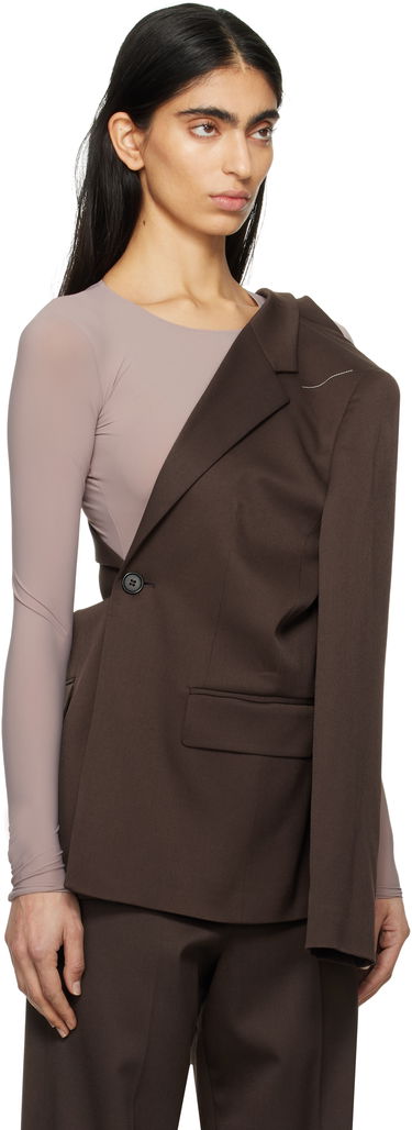 Jacka Maison Margiela MM6 Maison Margiela Twist Suit Blazer Brun | S52BN0141 S47848, 1