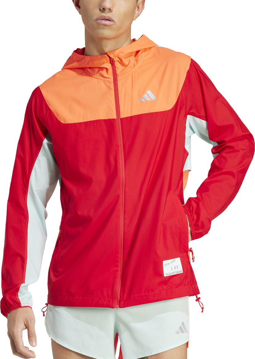 Vindjacka adidas Originals New York City Jacket With Hood Röd | iw9232