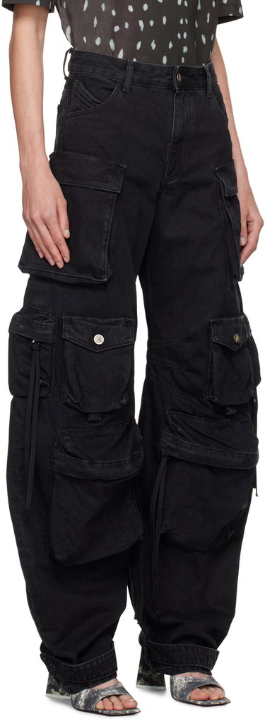 Jeans The Attico Attico Fern Cargo Jeans Svart | 236WCP84 D066, 1
