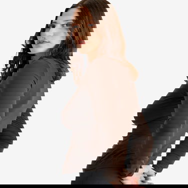 T-shirt SKIMS Fits Everybody Long Sleeve T-Shirt, Size Large Brun | AP-TSH-0650-COCOA, 5