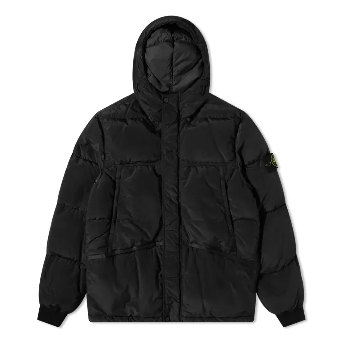 Pufferjacka Stone Island Down-TC Hooded Jacket Svart | 751544508-V0065, 0