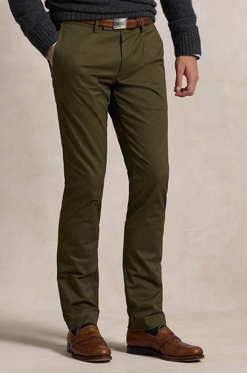 Byxor Polo by Ralph Lauren Slim Fit Chinos Pants Grön | 710856719, 1
