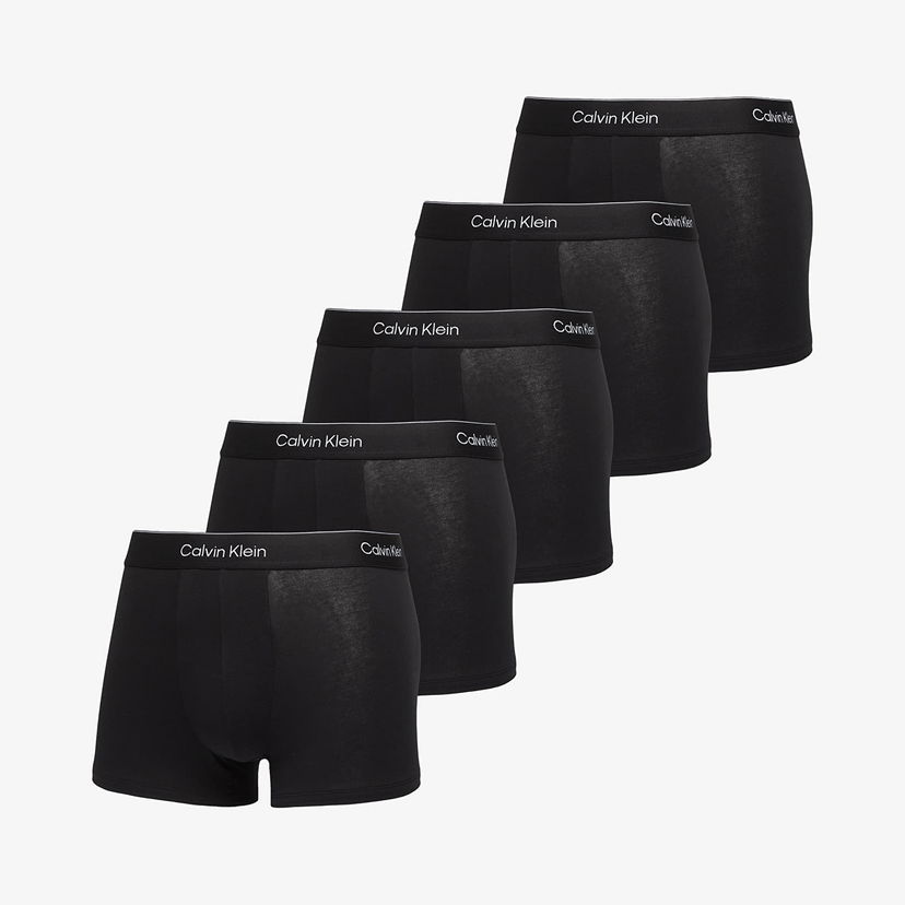 Boxare CALVIN KLEIN Calvin Klein Icon Cotton Stretch Trunk 5-Pack Svart | LV00NB4393 TM6