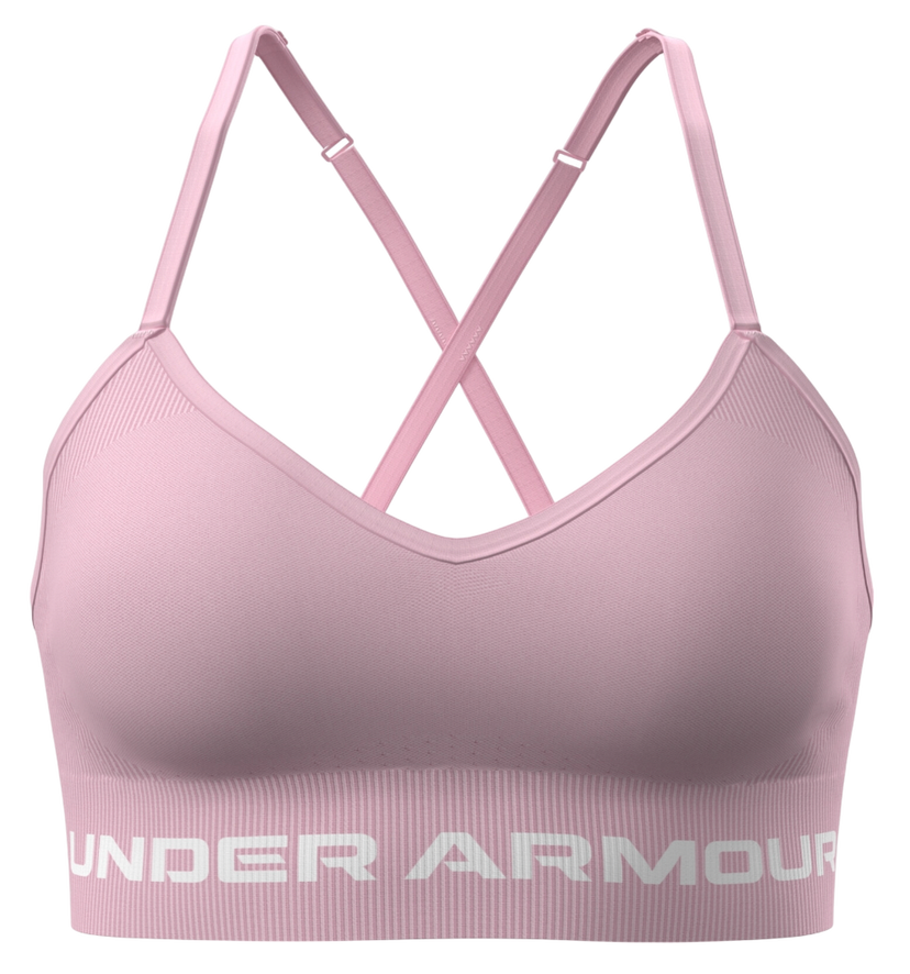 Behå Under Armour Vanish Seamless Low Sports Bra Rosa | 1384417-647