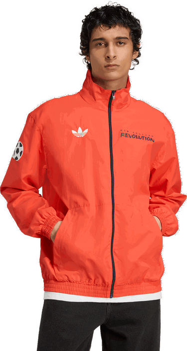 Jacka adidas Originals New England Revolution Anthem Jacket Orange | jm5023, 3
