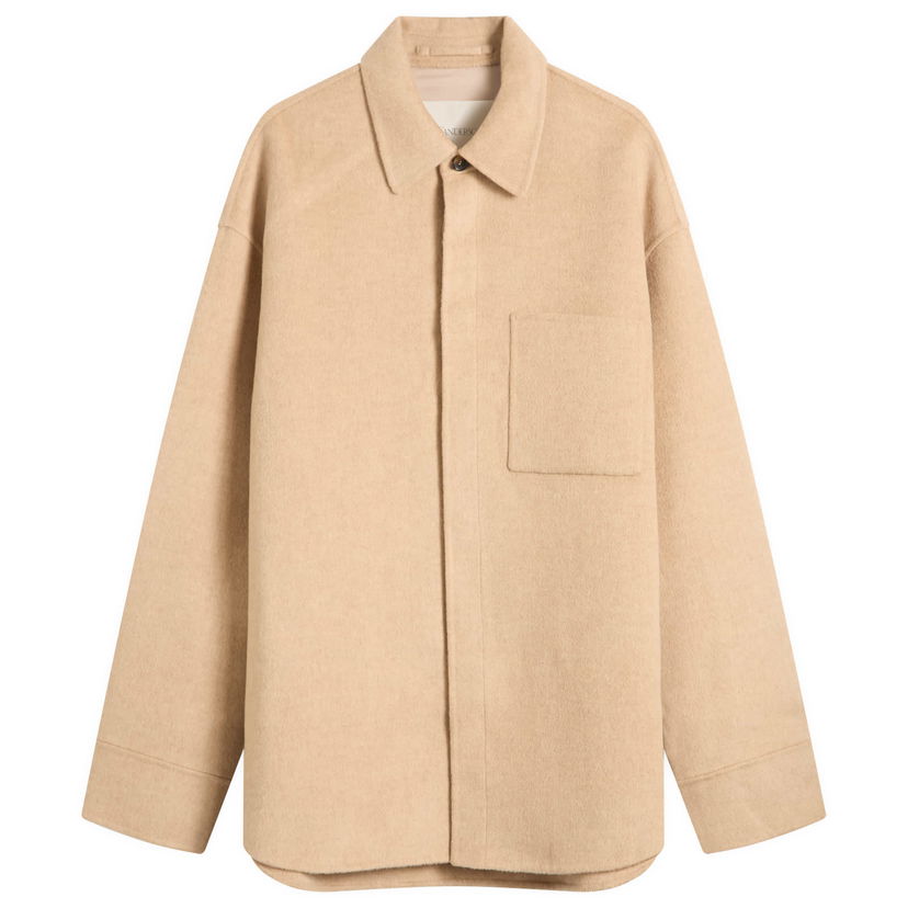 Jacka JW Anderson JW Anderson Oversized Shirt Jacket, Size Small Beige | JK0396-PG1559-118