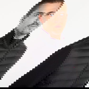 Pufferjacka Tommy Hilfiger Jacket Mix Media Ess Rwb Stand Collar Svart | MW0MW41329 BDS, 2