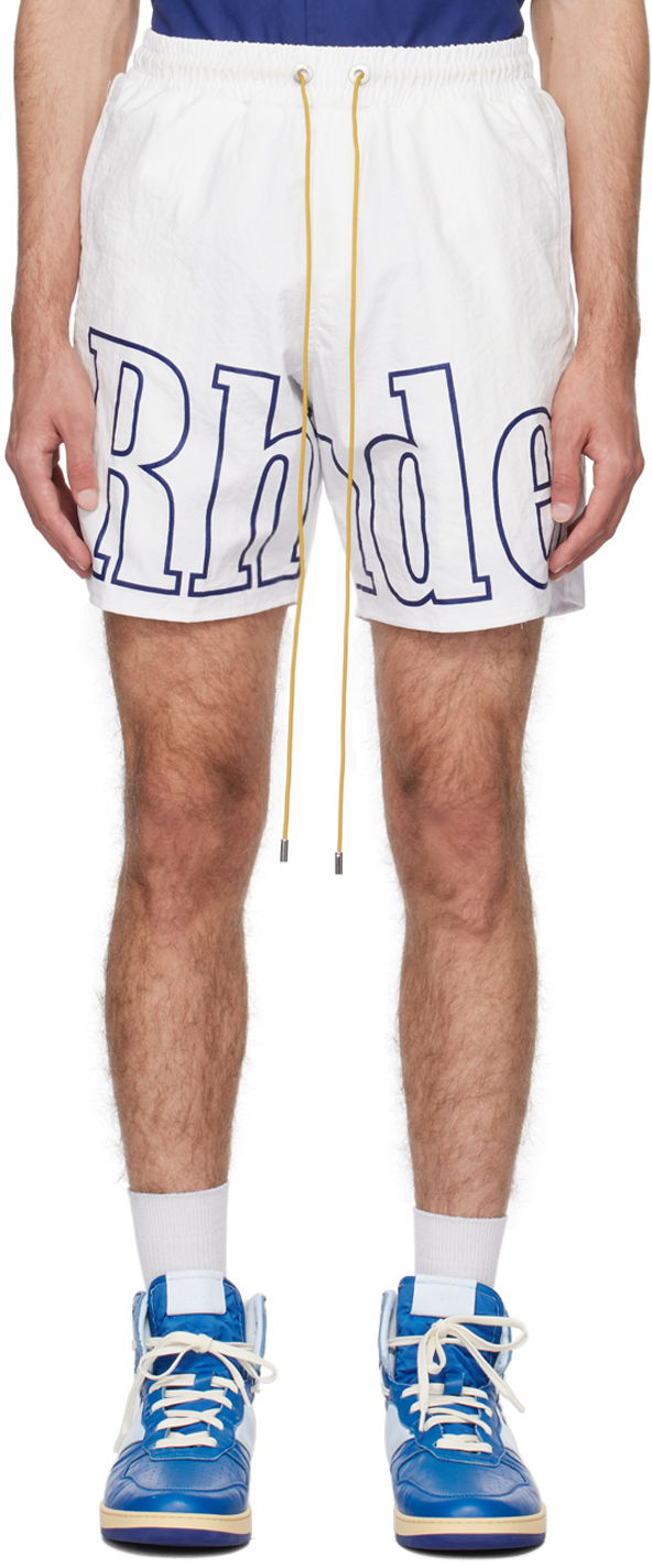 Shorts Rhude Drawstring Shorts Vit | RHPS24SH05005302