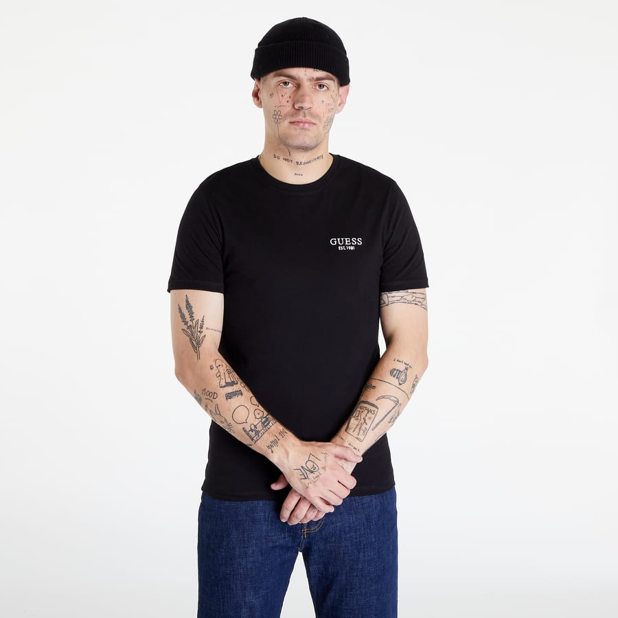 T-shirt GUESS Ermes CN Tee Svart | M2BI59I3Z14-JBLK, 1