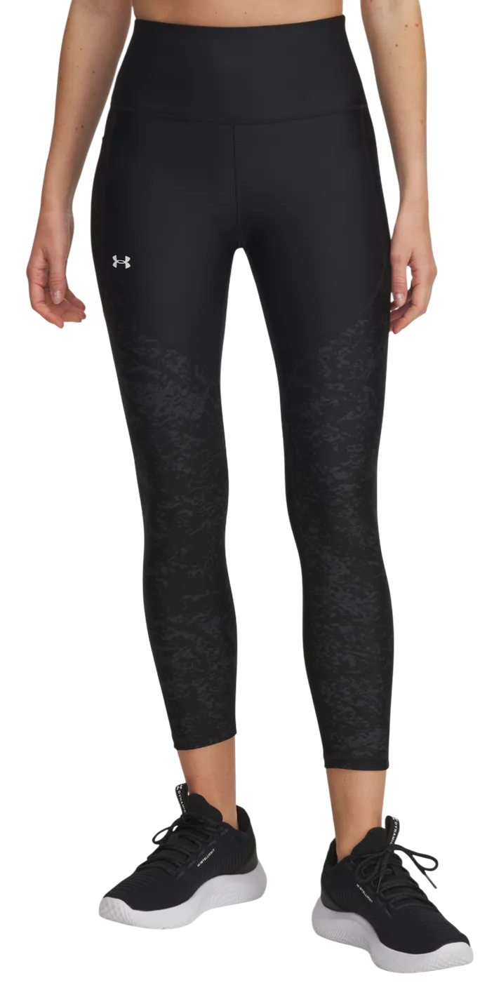 Damasker Under Armour Under Armour Tech Print Panel Ankle Leggings Svart | 1386407-002