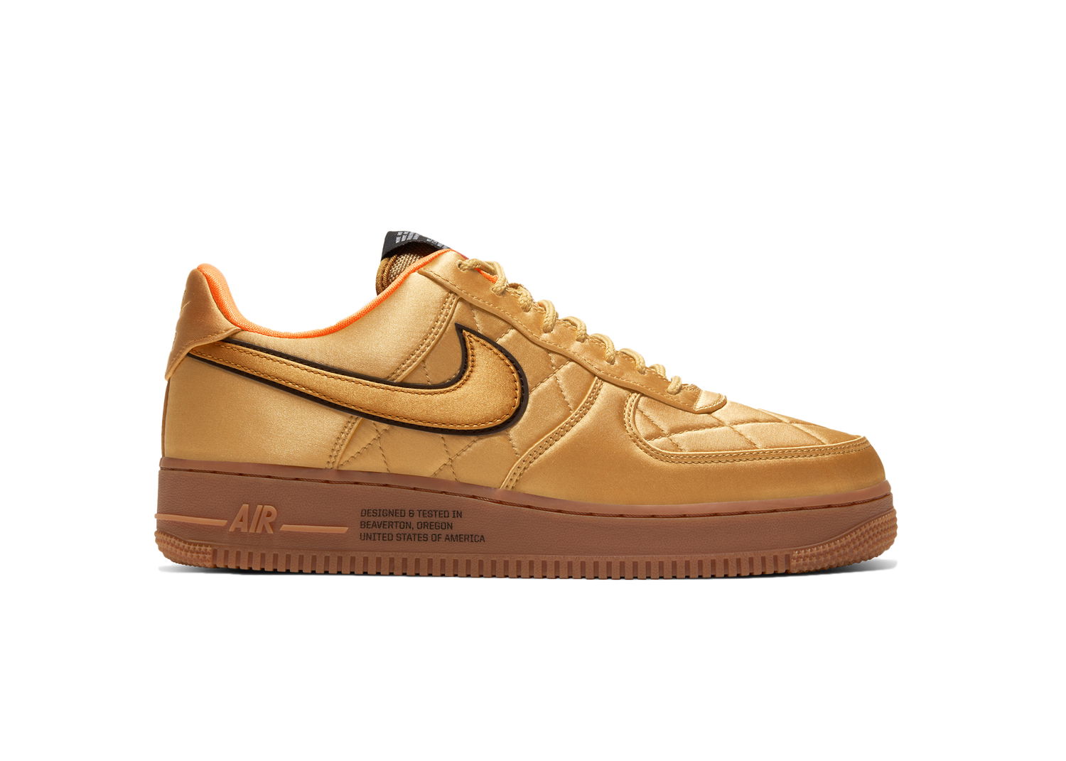 Sneakers och skor Nike Air Force 1 Low Quilted Satin Pack Wheat Orange | CU6724-777, 0