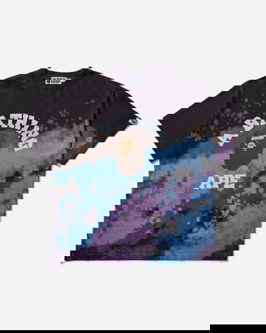T-shirt BAPE Tie-Dye College T-Shirt Purpur | 1K80109003 BLACK, 1