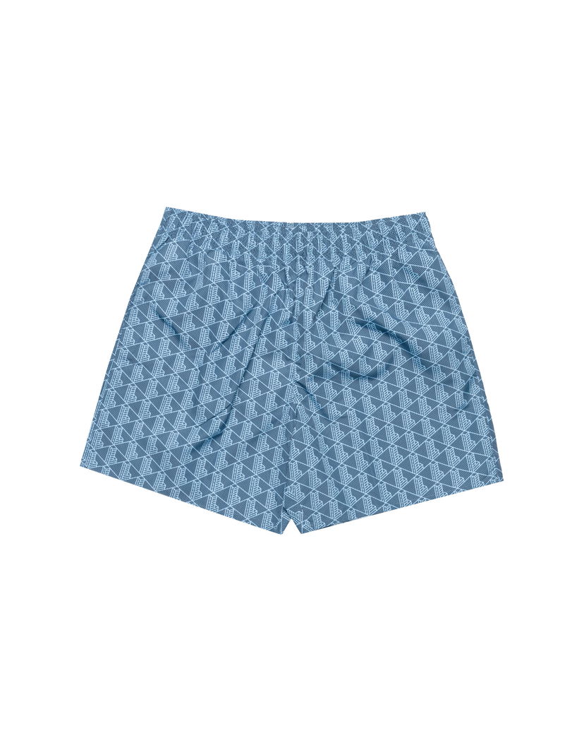Badkläder Lacoste Geometric Print Swim Shorts Blå | MH9086-HGI