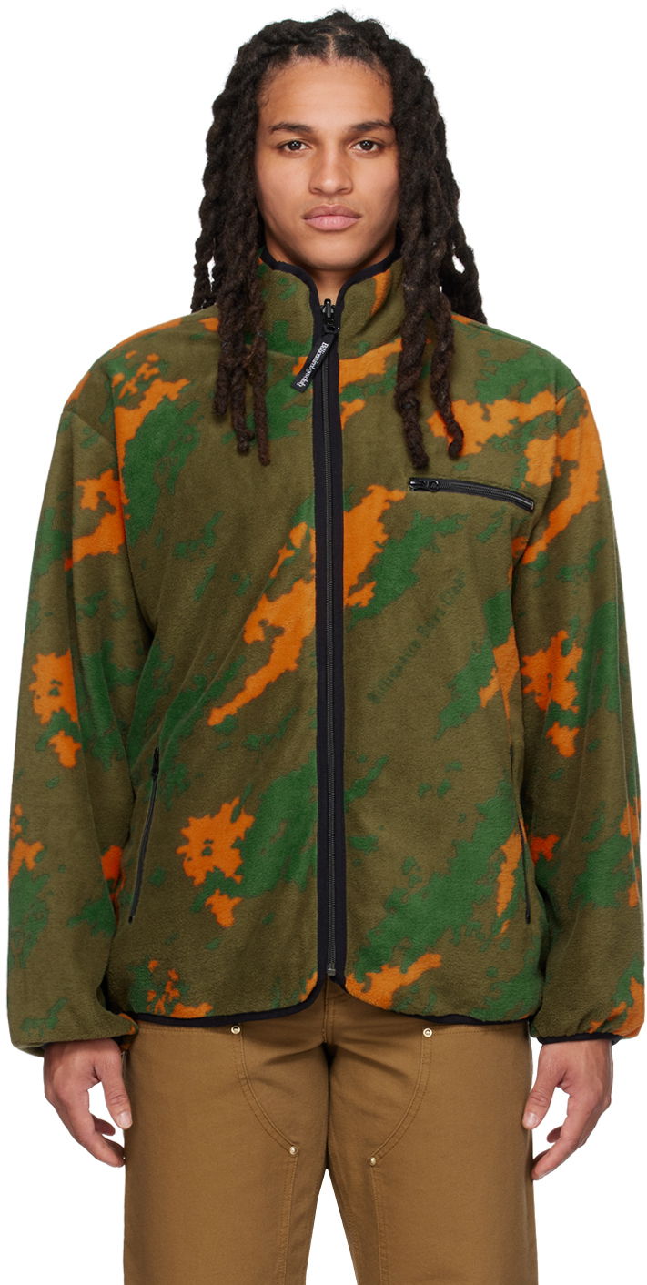 Jacka BILLIONAIRE BOYS CLUB Billionaire Boys Club Camouflage Reversible Fleece Jacket Grön | B23115