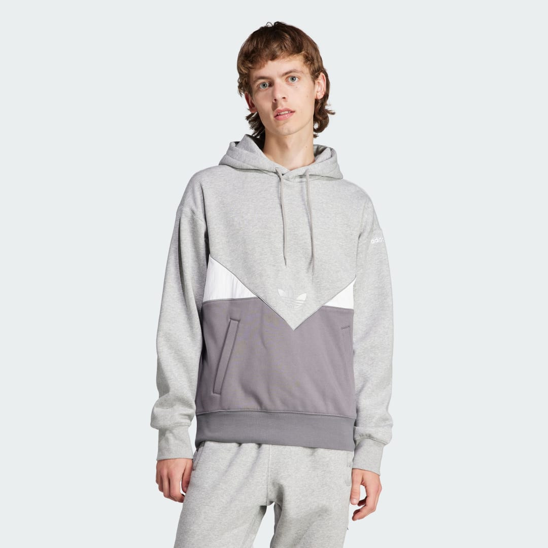 Sweatshirt adidas Originals Adicolor Seasonal Reflective Hoodie Grå | IU4244, 1