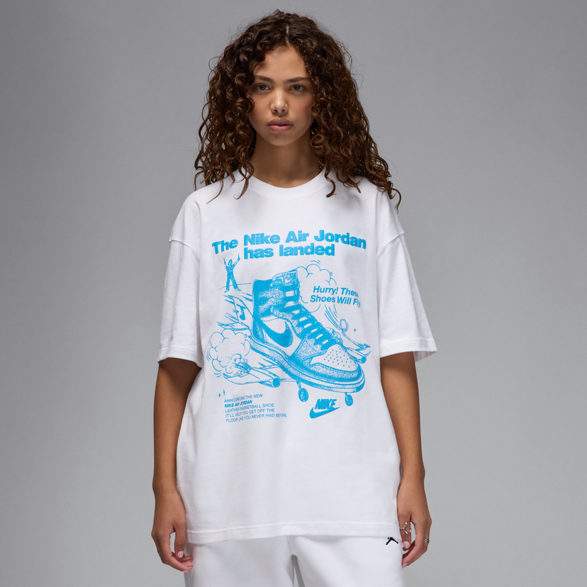 T-shirt Jordan Jordan Graphic Print T-Shirt (Plus Size) Vit | HJ0136-100