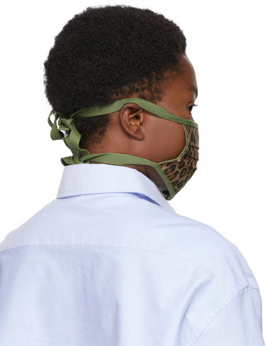 Halsduk R13 R13 Leopard Print Pleated Face Mask Brun | R13AMSK2-4, 2
