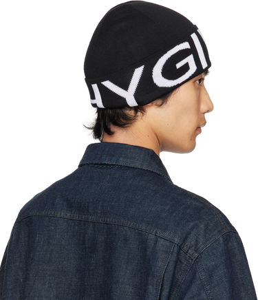 Mössa Givenchy Givenchy Jacquard Beanie Svart | 710003973001-U7925, 2