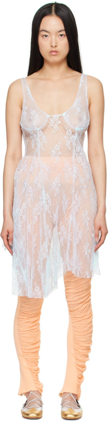 Klä Collina Strada Collina Strada Pamela Lace Minidress Blå | XX4028