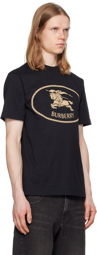 T-shirt Burberry Burberry Knight Stamp T-Shirt Svart | 8110953, 1