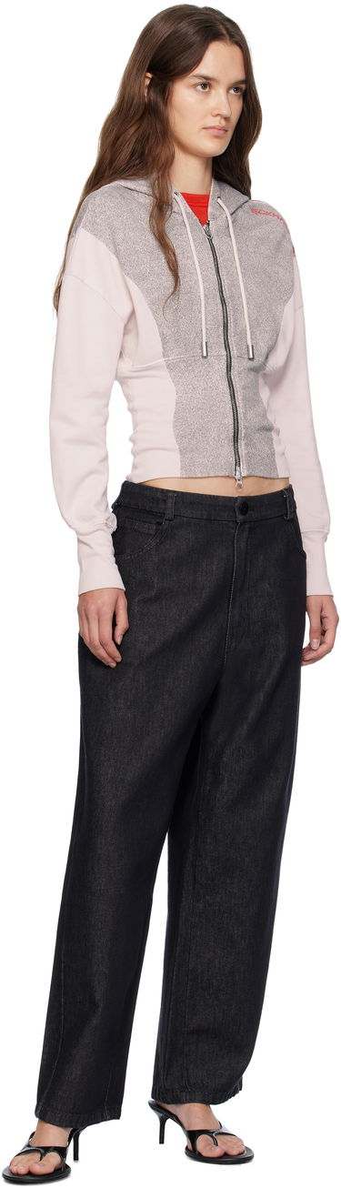 Sweatshirt Eckhaus Latta Eckhaus Latta Snatched Zip-Up Hoodie Rosa | 4000-EL-PF25-P -, 3