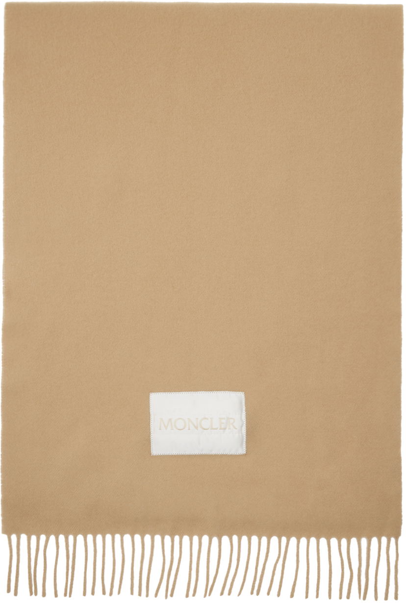 Halsduk Moncler Wool Felt Scarf Beige | J20933C00024595MA