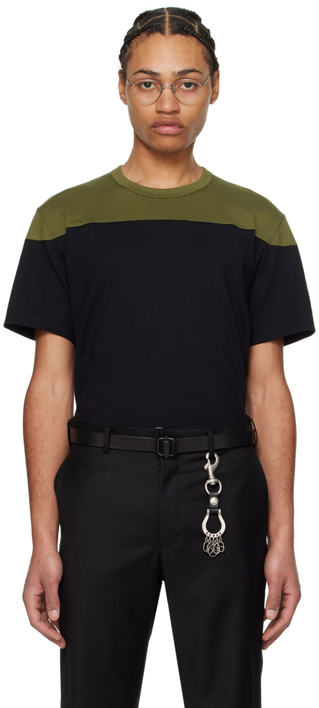 T-shirt Comme des Garçons Homme Deux Paneled T-Shirt Svart | DM-T014-051