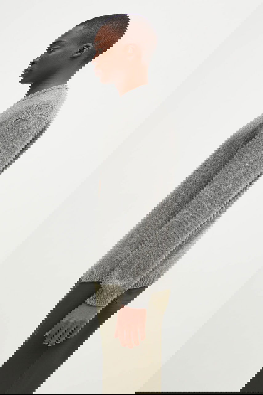 Sweater MAISON KITSUNÉ Dressed Fox Intarsia Sweater Grå | NM00809KH0002, 1