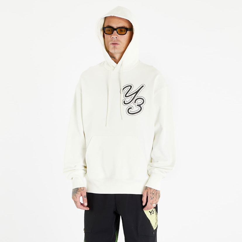 Sweatshirt Y-3 Graphic Logo Hoodie UNISEX Off White Vit | IT7524