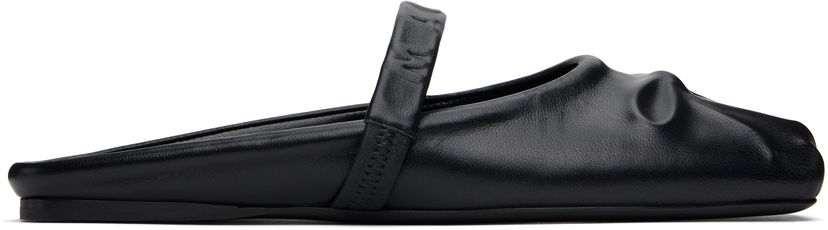 Kläder Marni Marni Nappa Leather Sabot Slippers Svart | SBMS010400 P3628