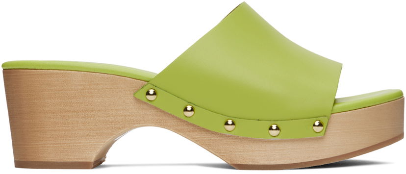 Kläder Aeyde Aeyde Bobbie Platform Clogs Grön | A11-HS-ODSD55BL-123-982-007