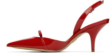 Sneakers och skor FERRAGAMO Ferragamo Gylla Mini Bow Slingback Pump Heels Röd | 781108, 2