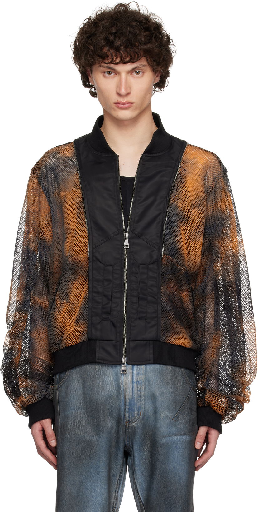 Bomberjacka Andersson Bell Andersson Bell Double Layer Mesh Bomber Jacket Svart | awa701u