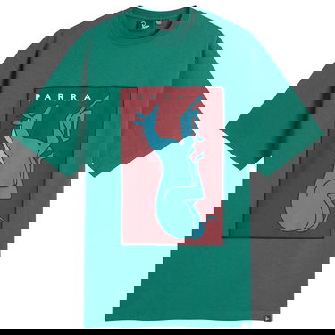 T-shirt By Parra Parra Vertical Horse Graphic T-Shirt Grön | 53505-GRN, 0