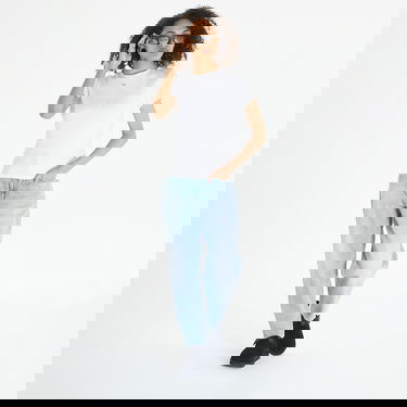 T-shirt Tommy Hilfiger Tommy Jeans Slim Essential Rib Vit | DW0DW17383 YBR, 2