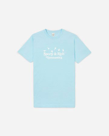 T-shirt Sporty & Rich Gymnastics T-Shirt Blå | TS487BB, 0