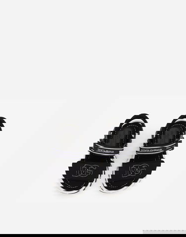 Sneakers och skor Dolce & Gabbana Technical Fabric Sandals With Dg Logo For First Steps (19-26) Svart | DL0068AY2338B939, 3