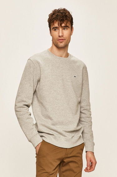 Sweatshirt Lee Plain Crew Sweatshirt Grå | L81ITJMP, 0